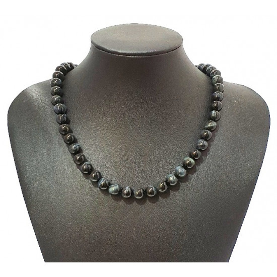 hawk's eye necklace 8mm