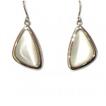 white cat eye earrings