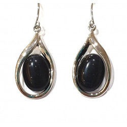 black cat eye earrings