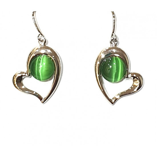green cat eye earrings green cat eye earrings