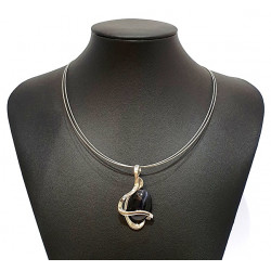 necklace cats eye black