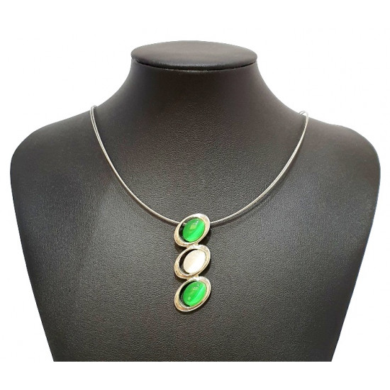 necklace cats eye green necklace cats eye green