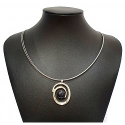 necklace cats eye black