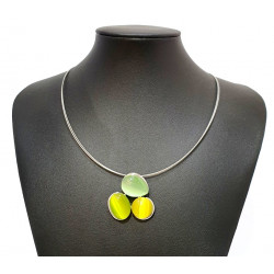 necklace cats eye green