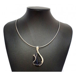necklace cats eye black