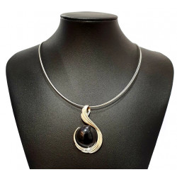 necklace cats eye black