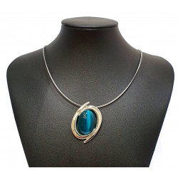 necklace cats eye green