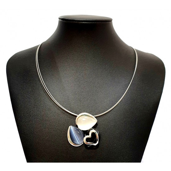 necklace cats eye black