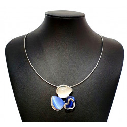 necklace cats eye blue