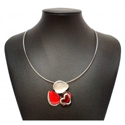 necklace cats eye red