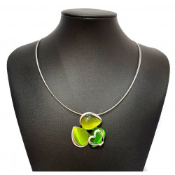 necklace cats eye green