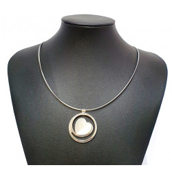 collier oeil de chat blanc