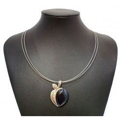 necklace cats eye black