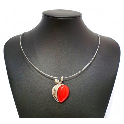 necklace cats eye red