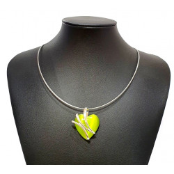 necklace cats eye green