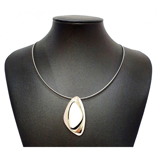 collier oeil de chat blanc