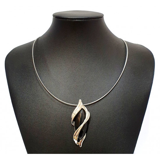necklace cats eye black