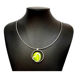 necklace cats eye green