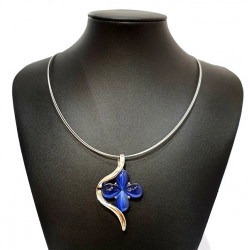 necklace cats eye blue