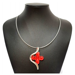 necklace cats eye red