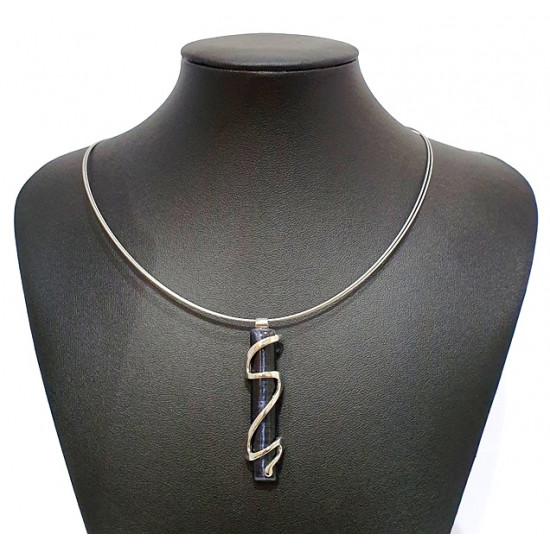 necklace cats eye black