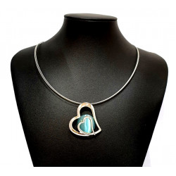 necklace cats eye blue