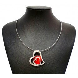 necklace cats eye red