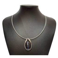 necklace cats eye black