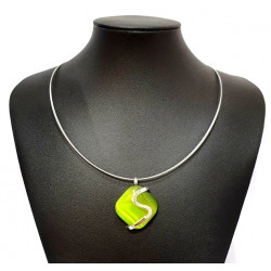 necklace cats eye green