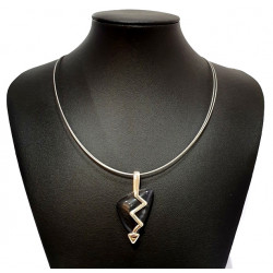 necklace cats eye black