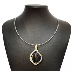 necklace cats eye black