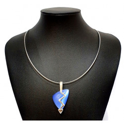 necklace cats eye blue