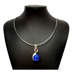 necklace cats eye blue