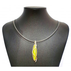 necklace cats eye green