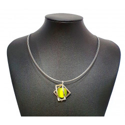 necklace cats eye green