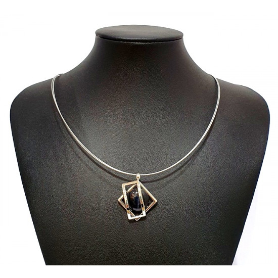 necklace cats eye black