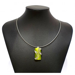 necklace cats eye green