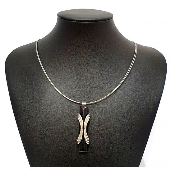 necklace cats eye black