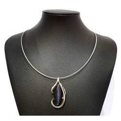 necklace cats eye black