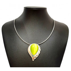 necklace cats eye green