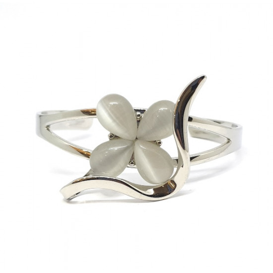 cat eye bracelet white