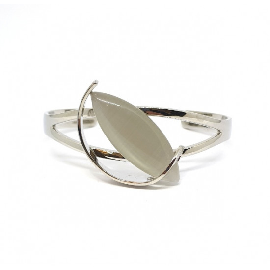cat eye bracelet white