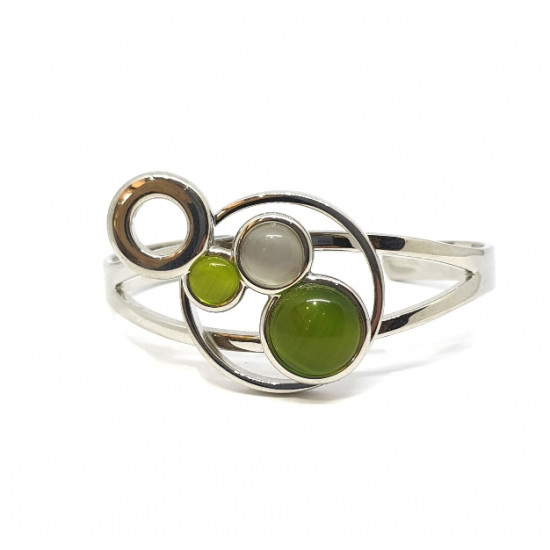 cat eye bracelet green