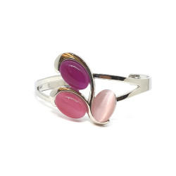 cat eye bracelet pink