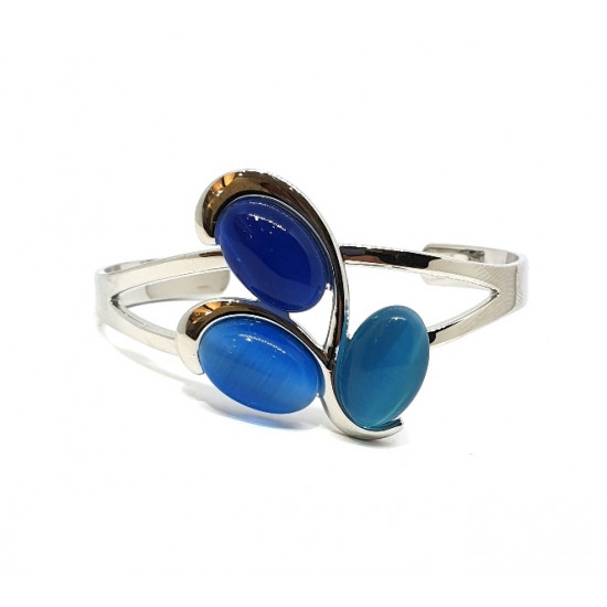 cat eye bracelet blue