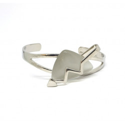 bracelet oeil de chat blanc