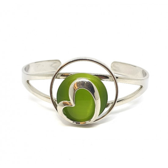 cat eye bracelet green