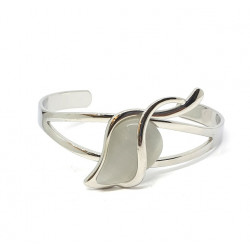 bracelet oeil de chat blanc