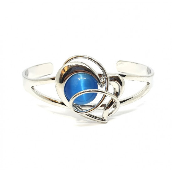 cat eye bracelet blue