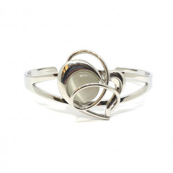 bracelet oeil de chat blanc